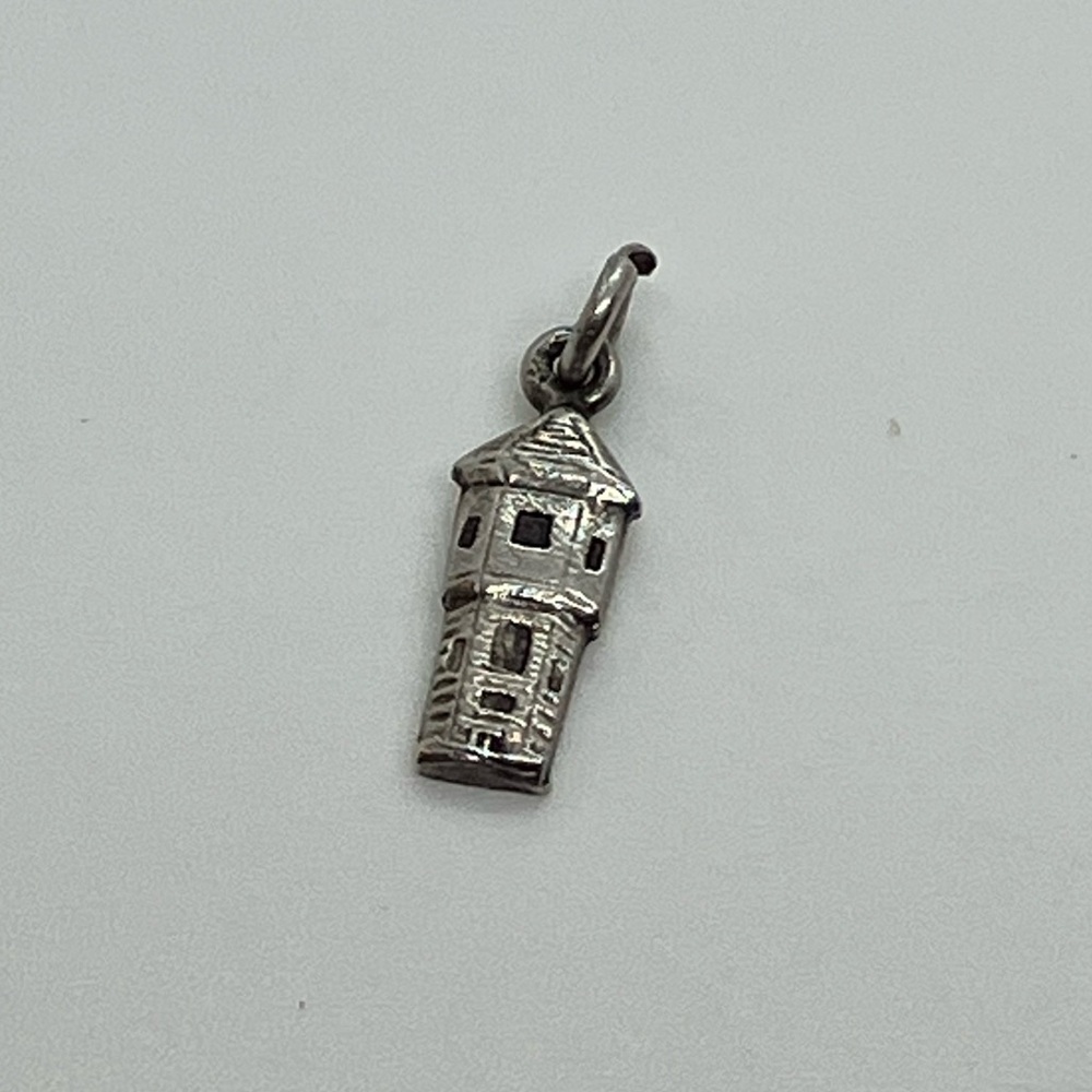 Vtg 925 Sterling Silver Lighthouse Light House Charm / Pendant